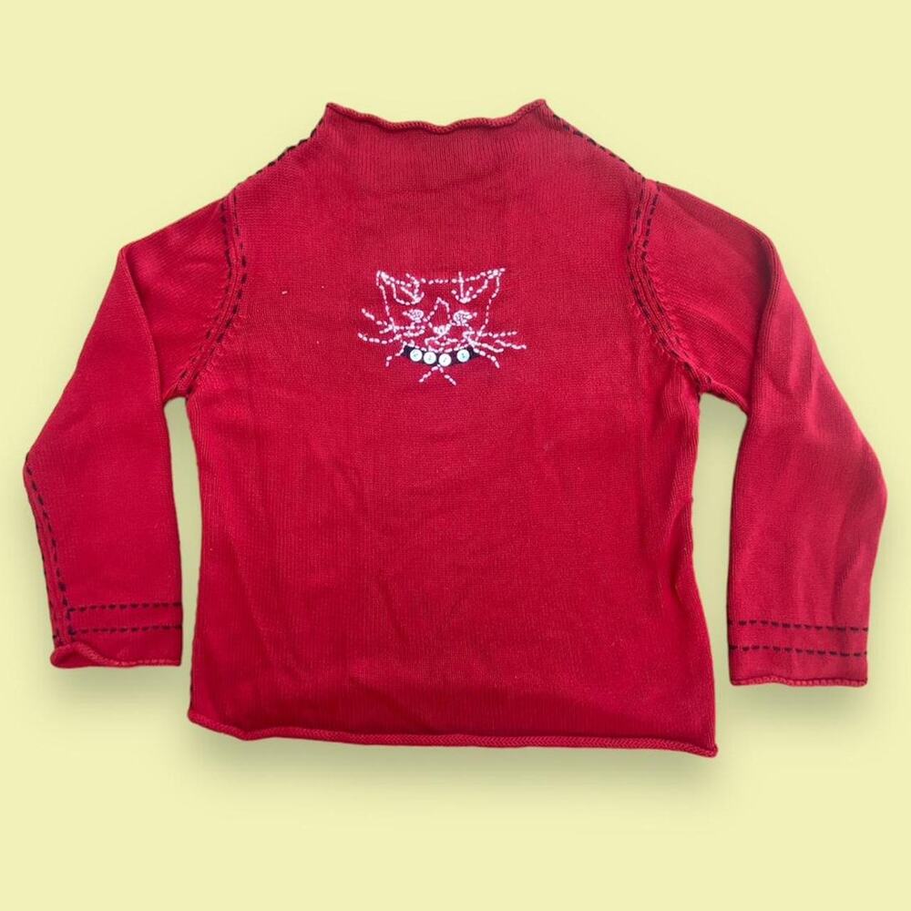 Vintage cat sweater